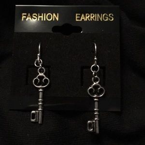 Key earrings.